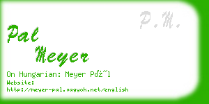 pal meyer business card